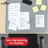 Durable Grey Desk Mat - PVC Non Slip Desk Cover, Transparent Overlay Laptop Mat for Office & School