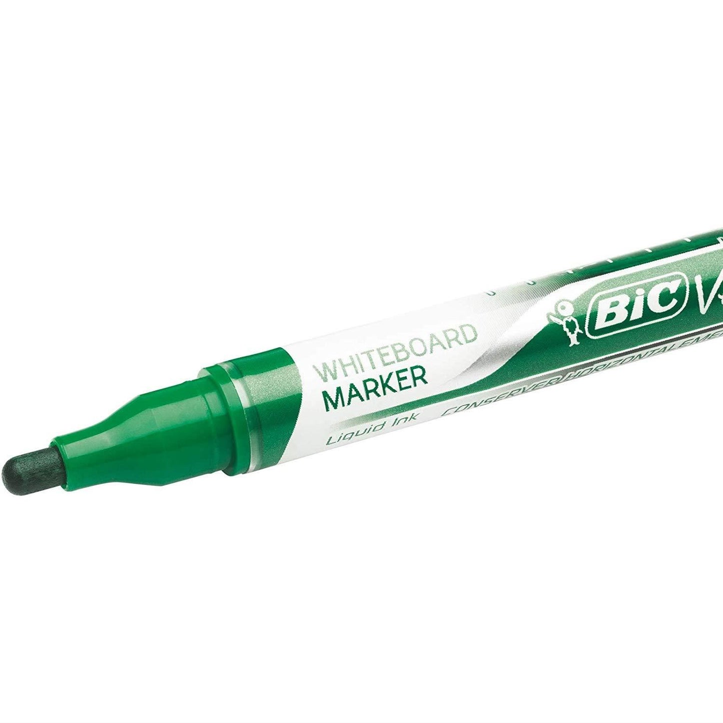 BIC Velleda Liquid Ink Dry Wipe Pocket Markers Green - Pack of 12