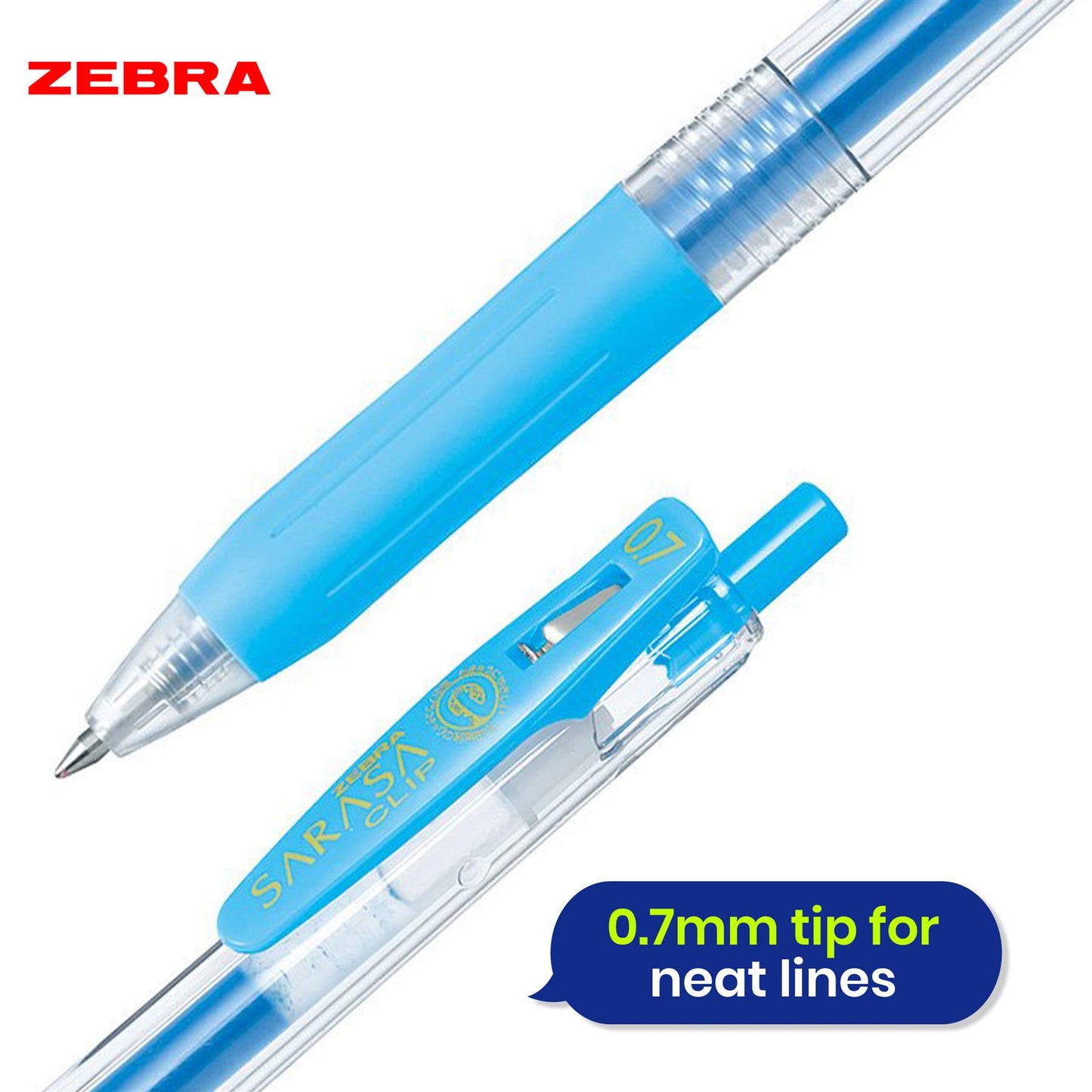 Zebra Gel Pen Plastic Fine Point Pen Home School & Office (Pack of 5 )