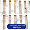 Party Banner � Happy Birthday Silver Iridescent Stitched Garland � 1.5 Metres