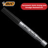 Bic Pocket Permanent Black Bullet Tip Marker (Pack of 12) 8209021 - 1 to 5 Packs