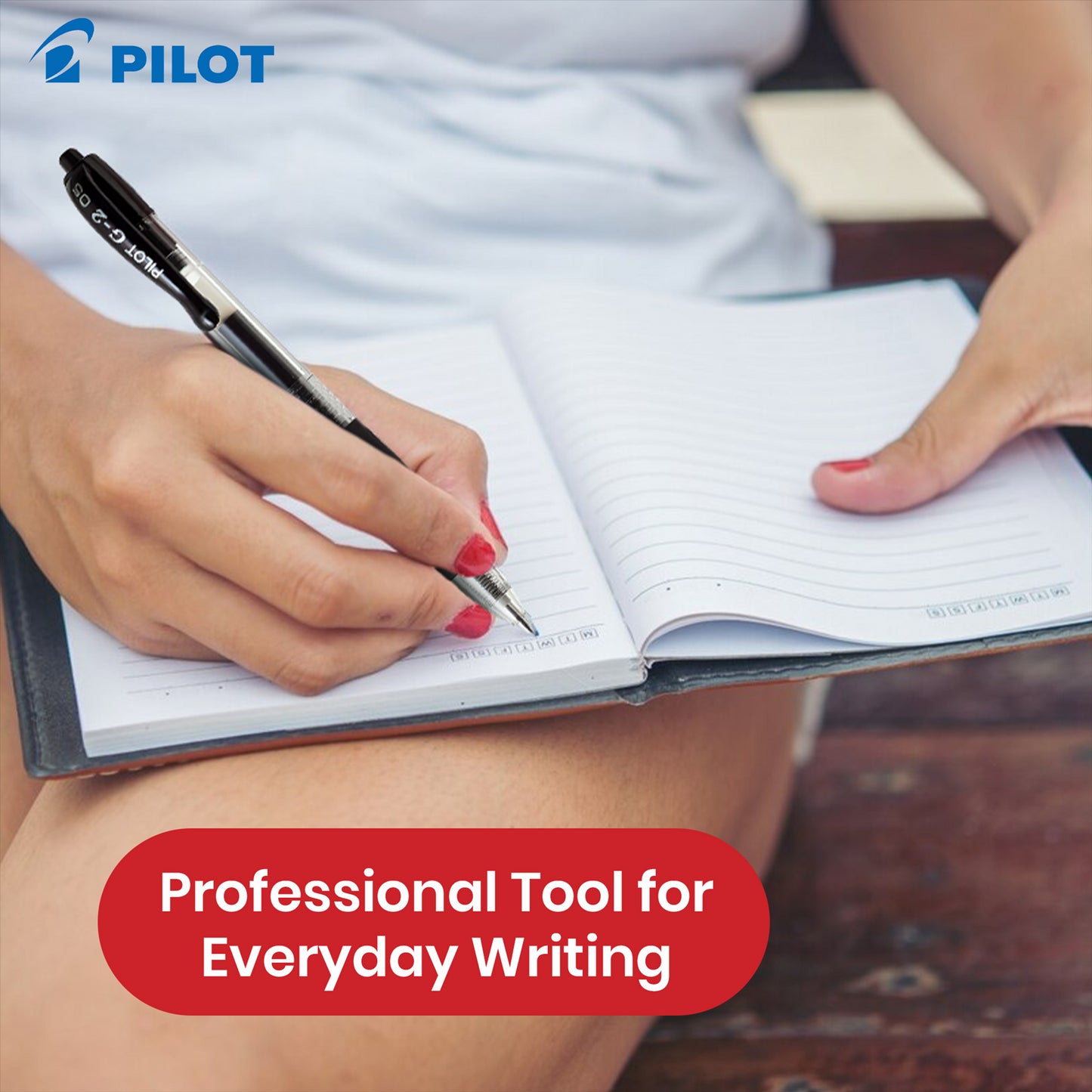 Pilot G-2 05 Rollerball Pen - 0.5mm Tip Black Ink Pen, Retractable Biro for Notes