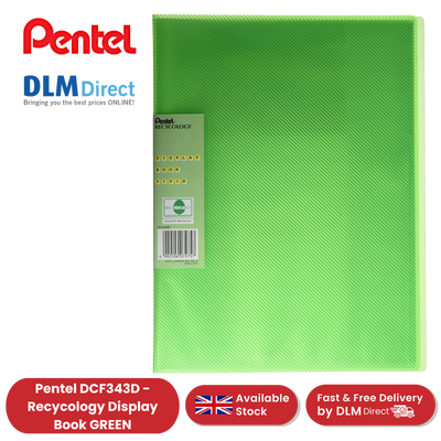 PENTEL RECY DISP BK VIVID 30PKT GREEN - Pack of 1