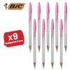 BIC Cristal Ballpoint 1.6mm Medium Point Pen Smooth Writing & Stylish Pen - Pink