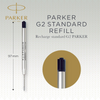 Parker QuinkFlow Ballpoint Pen Refill - Black Ink, Medium Point Smooth Writing