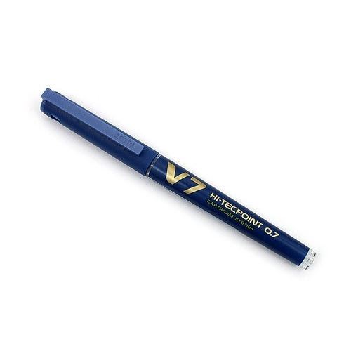 Pilot V7 Rollerball Pen 0.7mm Needle Tip Blue - Pack of 3