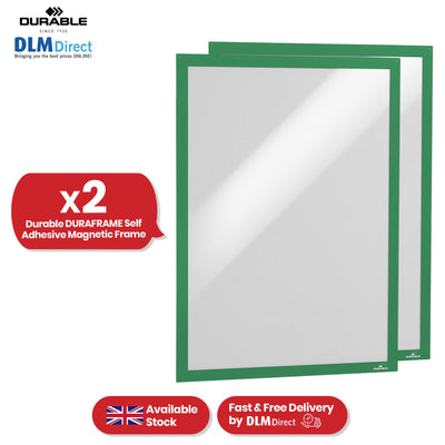 Durable Magnetic Frame 2 Pcs Metal Display Holders, Green A3 Wall Mount Holders for Posters