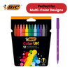 BIC Colour Up Colouring Felt Pens Assorted Colours - Pack of 12 - 1 to 5 Packs
