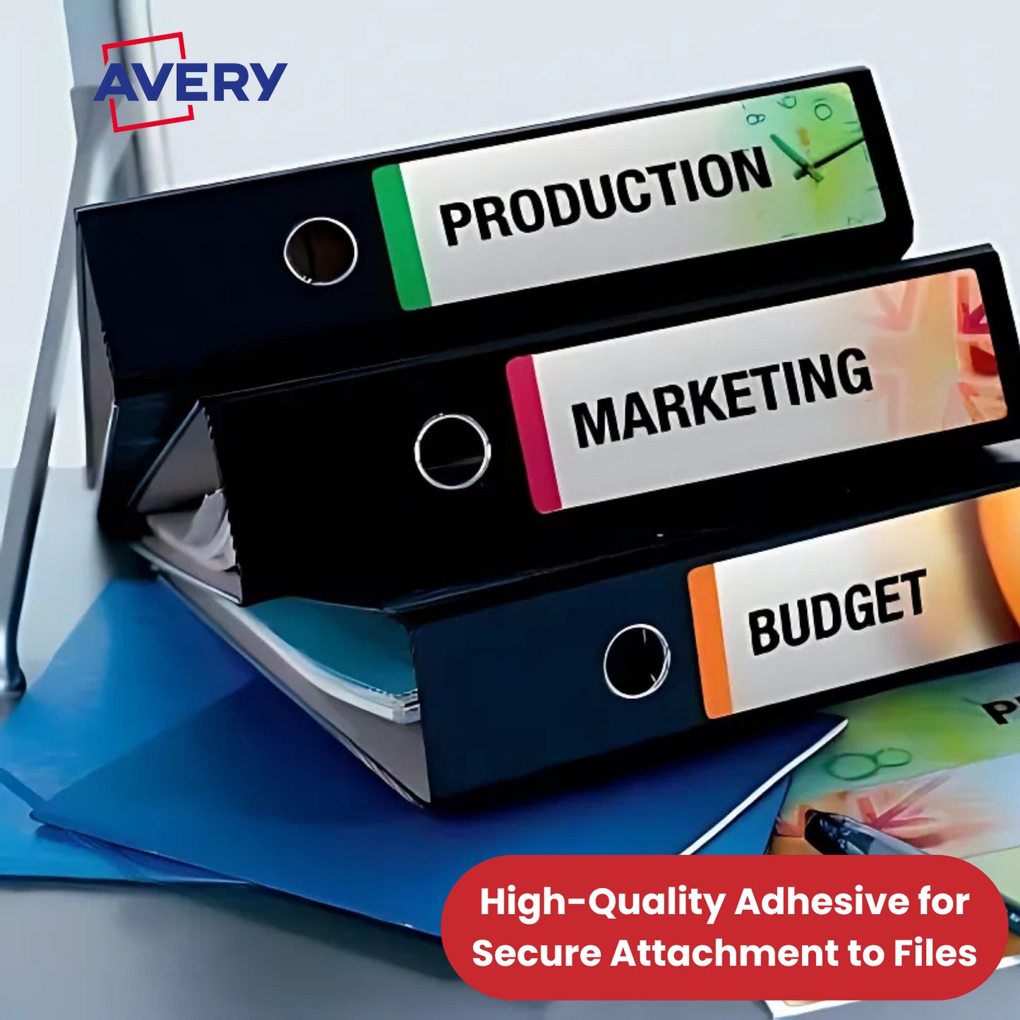 Avery L7171-25 (200 x 60mm) Lever Arch Filing Labels (Pack of 100 Labels)