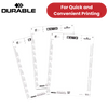 Durable BADGEMAKER Inserts 60 x 90 mm - Pack of 160 Inserts - White -  1 to 5