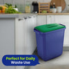DURABIN 60L Blue Bin Set & Green Lid and 25x 110L Recycled Bin Bags