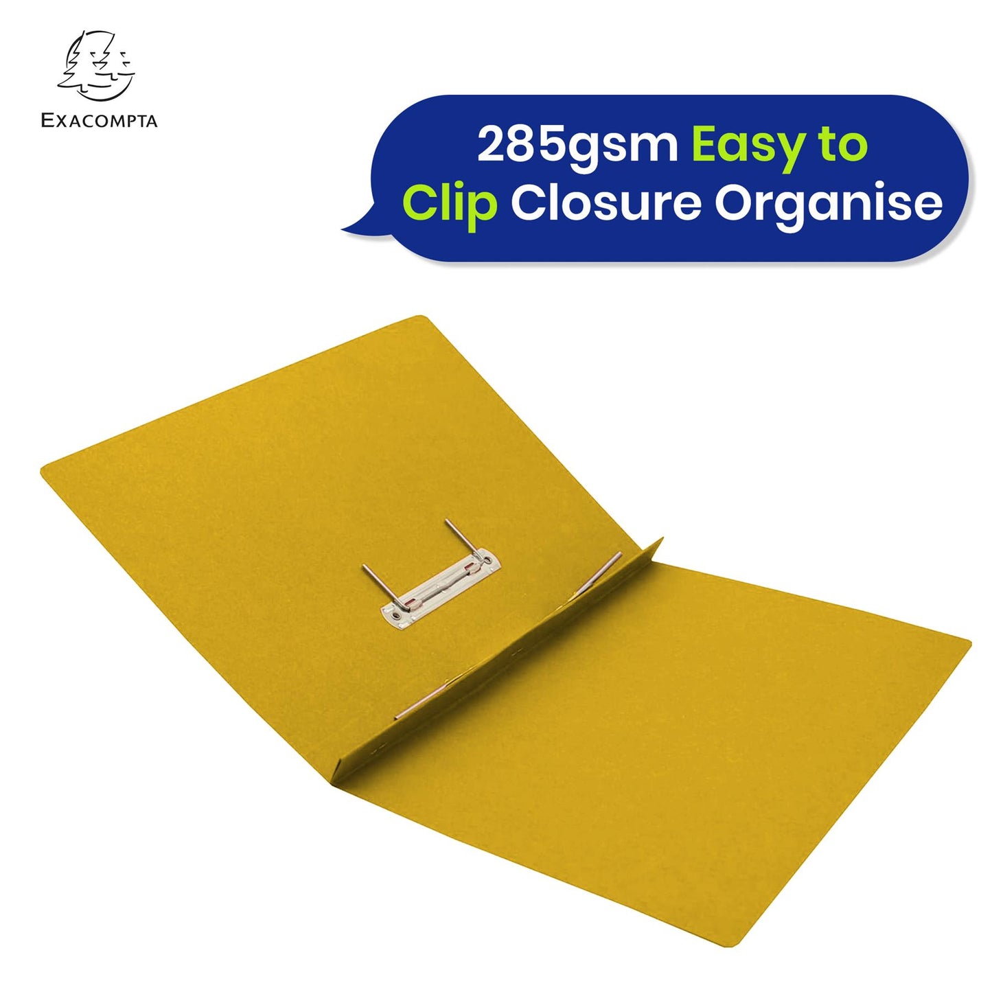 Exacompta Guildhall Spring Manilla Transfer File, 285gsm Blue Angel Certified Folder, Pack of 25