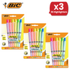 BIC Marking Highlighter Grip Collection Multi Colours Office & School Pack of 12