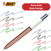 BIC 4 Colour Shine - Rose Gold - Pack of 3