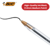 BIC CRISTAL MEDIUM BALL POINT PEN BLACK - BOX OF 50 - 1 to 5 Packs
