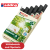 edding 28 Ecoline whiteboard marker - black - box of 10 whiteboard pens 2-36