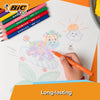BIC Kids Evolution Triangle Coloured Pencils, Colouring Pencils, 12 Pack