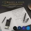 Parker Quink Black Ink Cartridges Fountain Pen Refill, Smooth Flow - Box of 5