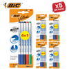 BIC Velleda 1721 Whiteboard Markers – 4+1 Pack, Assorted Colours, Smooth Writing
