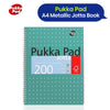 PUKKA WHITE A4 WIREBOUND PADS 200 page 80gsm  (RULED/MARGIN) - PACK OF 3