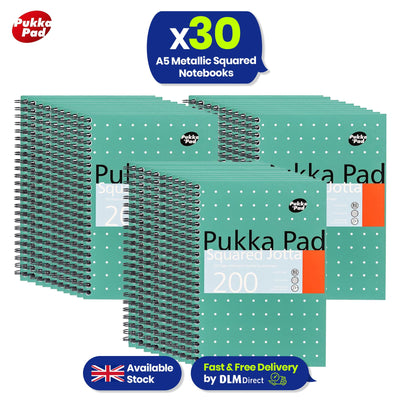 Pukka Pad A5 Metallic Squared - Pack of 30