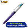 Bic 4 Colours Grip Fashion Ballpoint Pen 1.0mm - Pack of 12