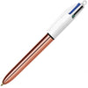 BIC 4 Colour Shine - Rose Gold - Blister Pack of 3 - Contingency @£3.00