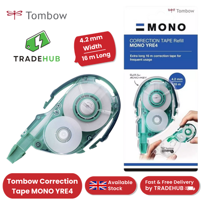Tombow Correction Tape Refill 4mm - Single CT-YRE4 - 1 to 30 Packs