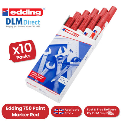 Edding Paintmarker Opaque Red Pack of 10