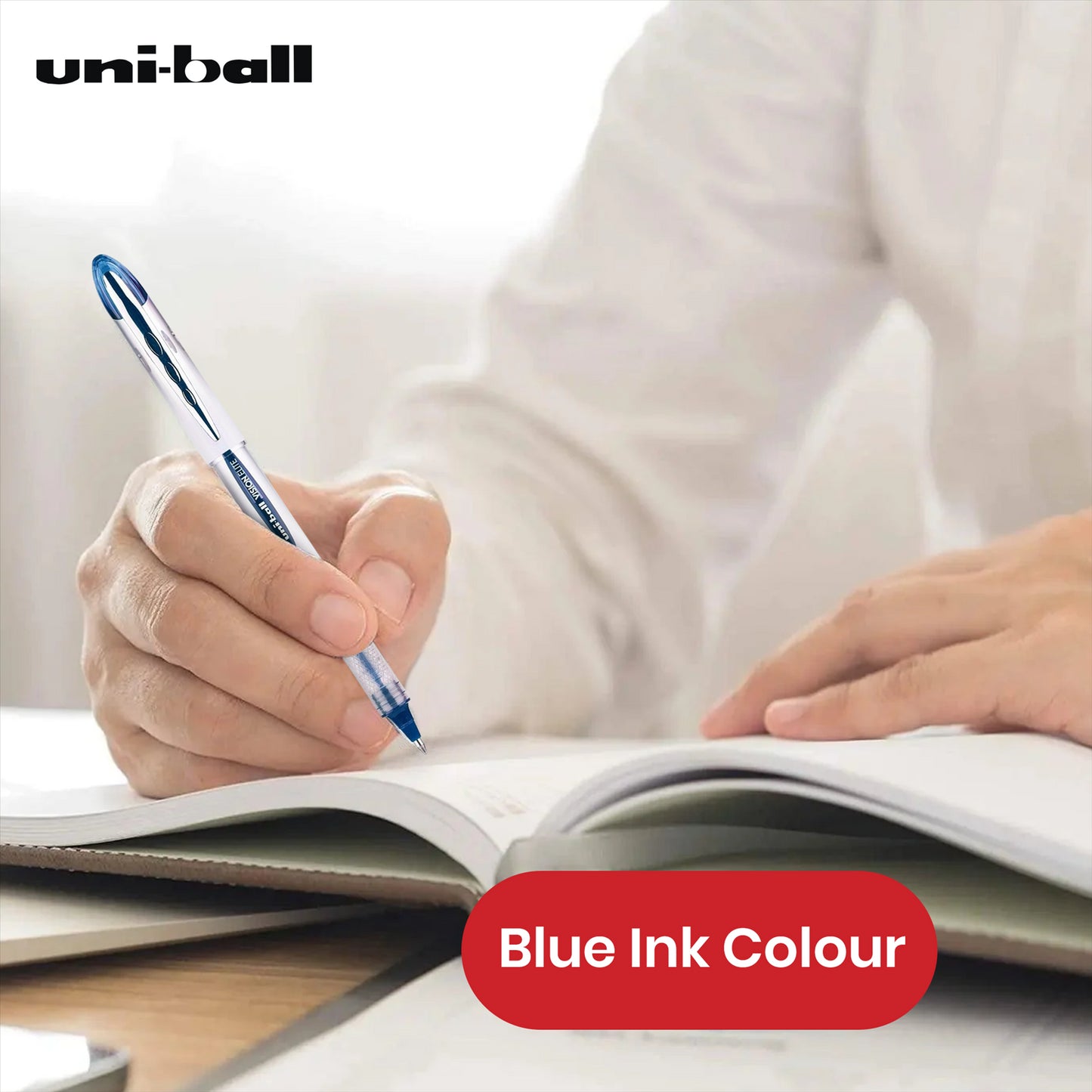 Uni-ball Vision Elite Rollerball Pens 0.8mm Tip, Black - School or Office