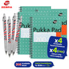 Pukka Pad A5 Squared Jotta Book, 200 Pages Wirebound Grid, Perforated