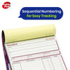 10x PUKKA PAD NCR Duplicate Invoice Book 50 Numbered Sets for Business Use