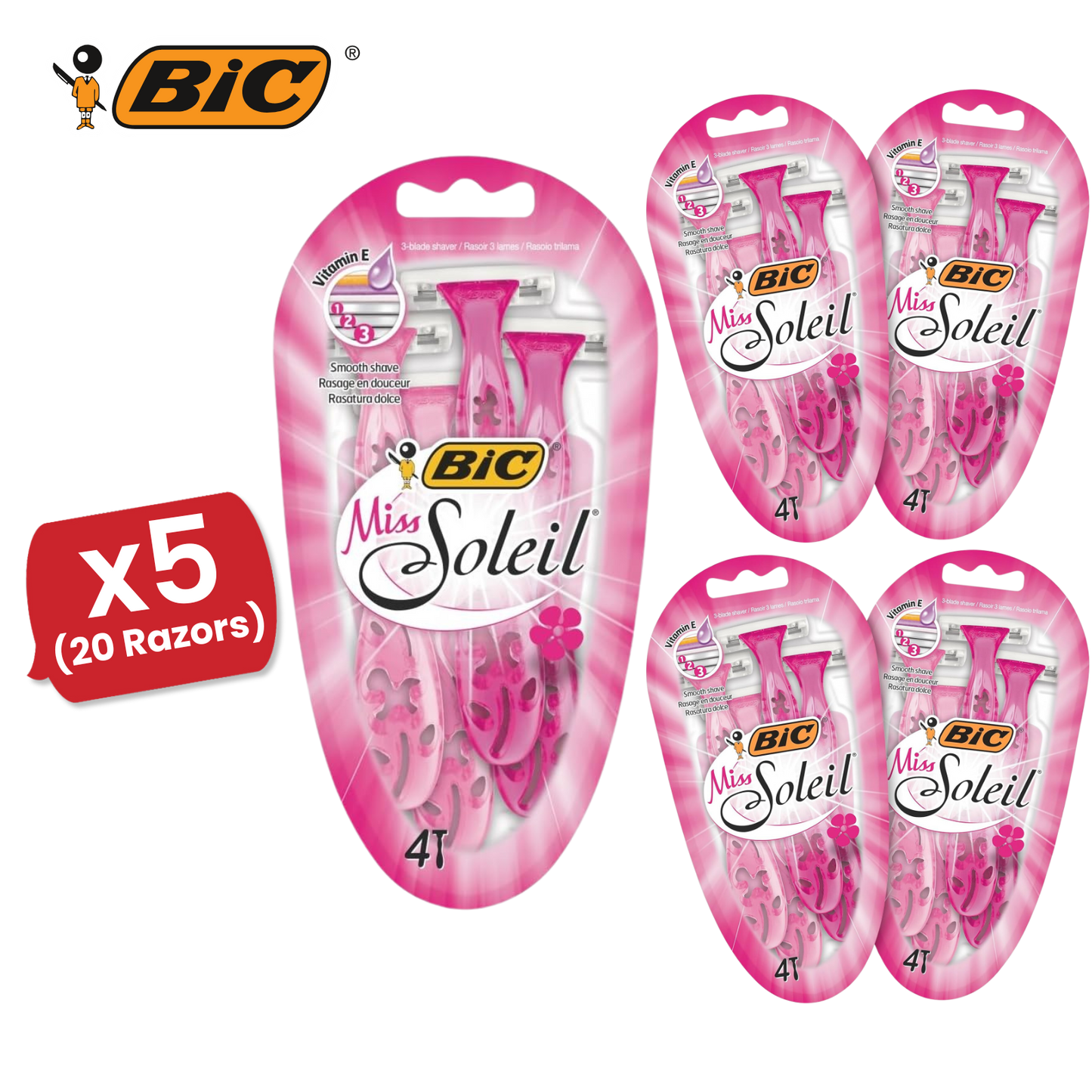 Bic Miss Soleil Shavers 4  - 1 Pack