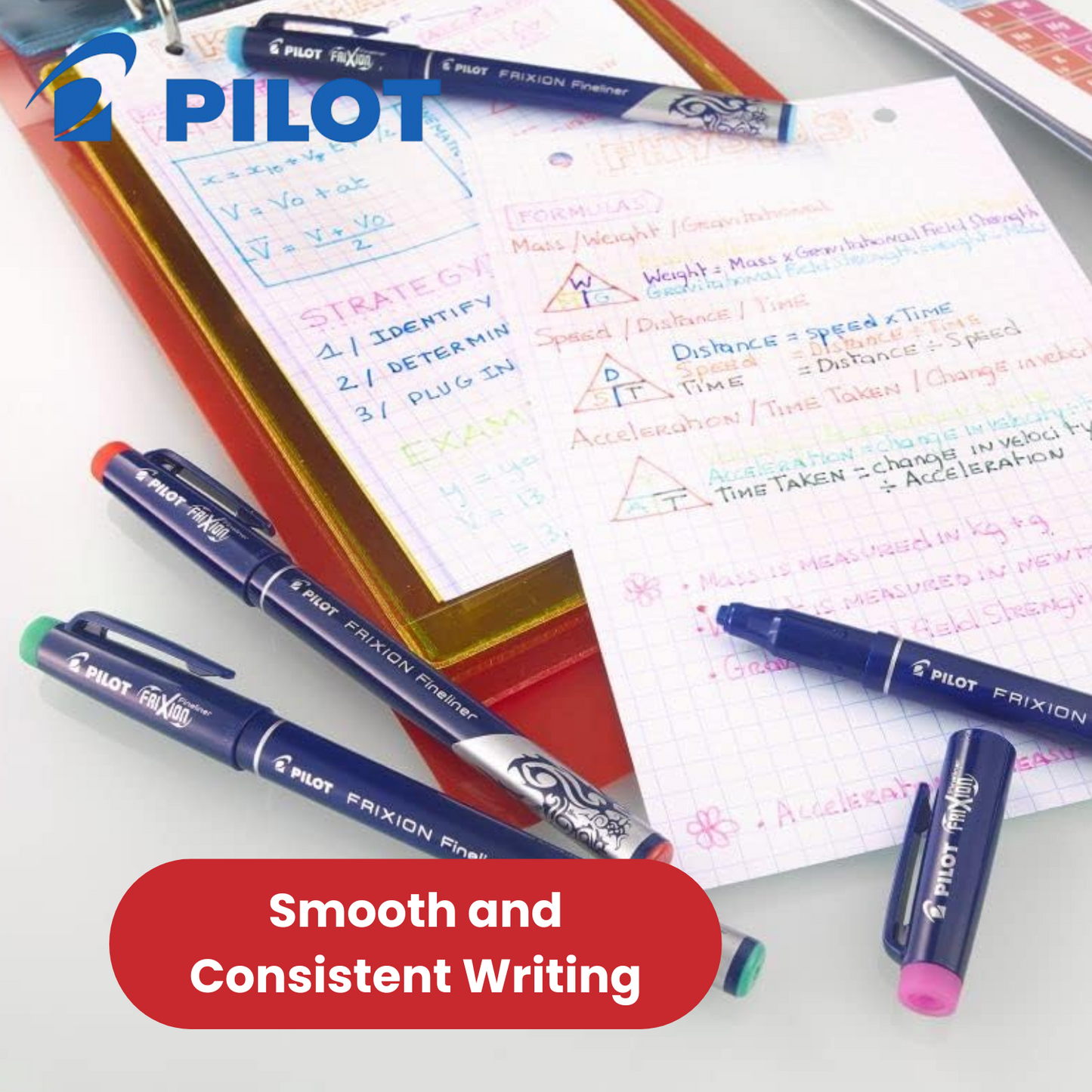 Pilot Frixion Fineliner Felt Pen Erasable Smooth Writing Multi Pens - Green