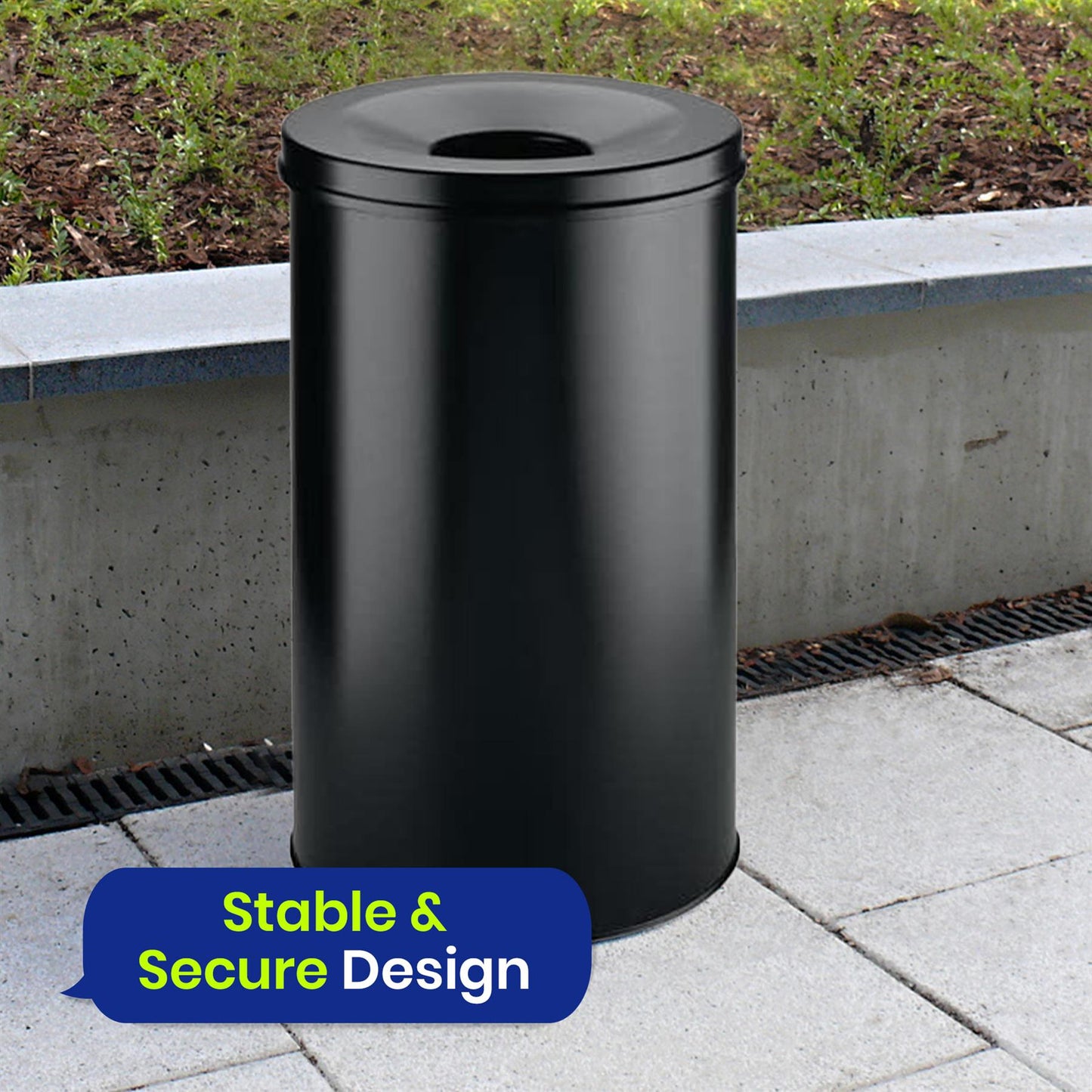 Waste Basket Safe 60L Round