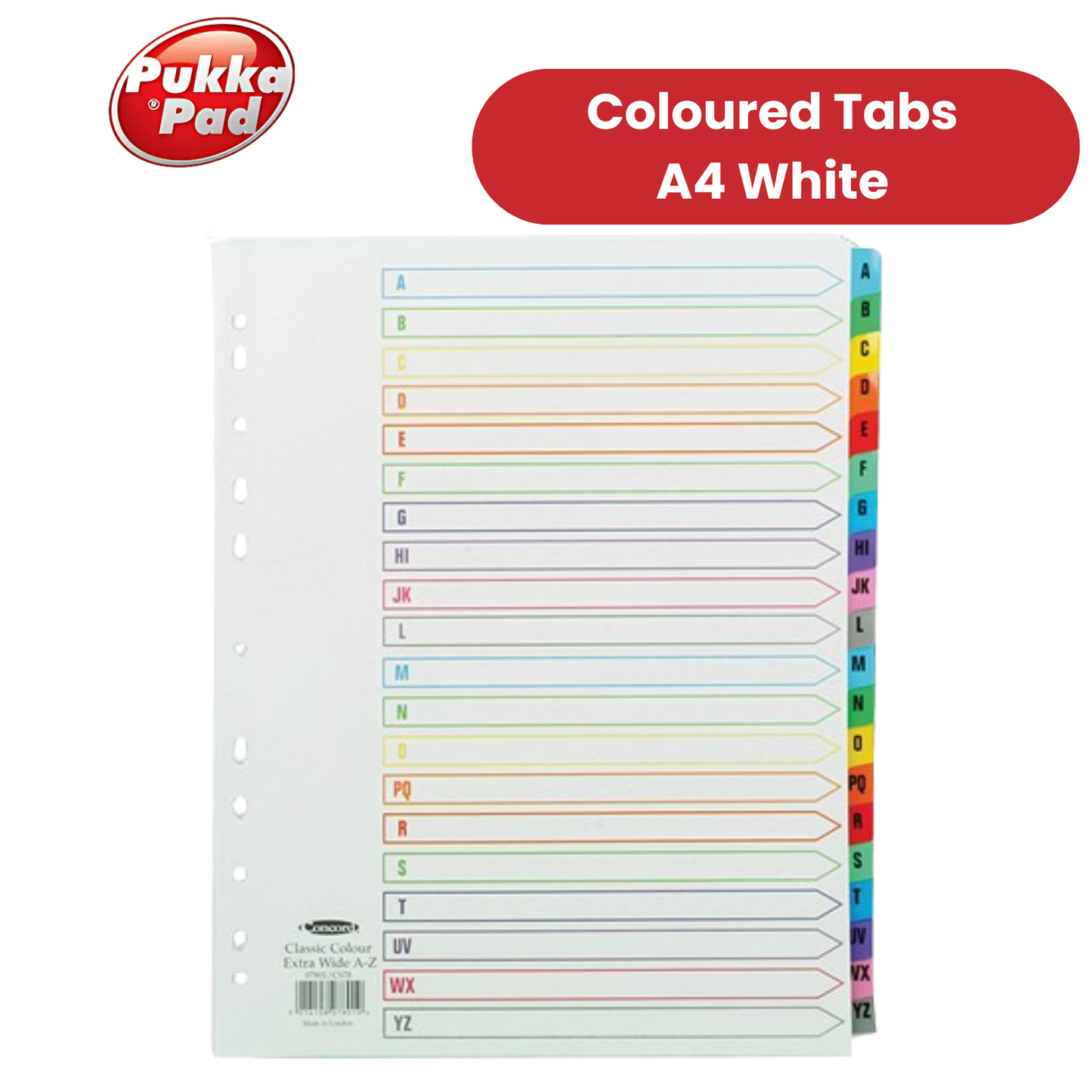 Pukka Concord Divider A4 Multi 5 Part - 1 to 5 Packs