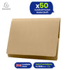 Exacompta Guildhall Pocket Wallet – 315gsm Manilla Heavyweight Secure file, Pack of 50, (Buff)