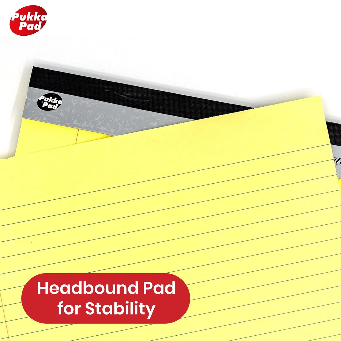Pukka Pad A4 Refill Pads 160 Lined Pages Notepad, 80GSM Smooth Legal Notebook for Taking Notes