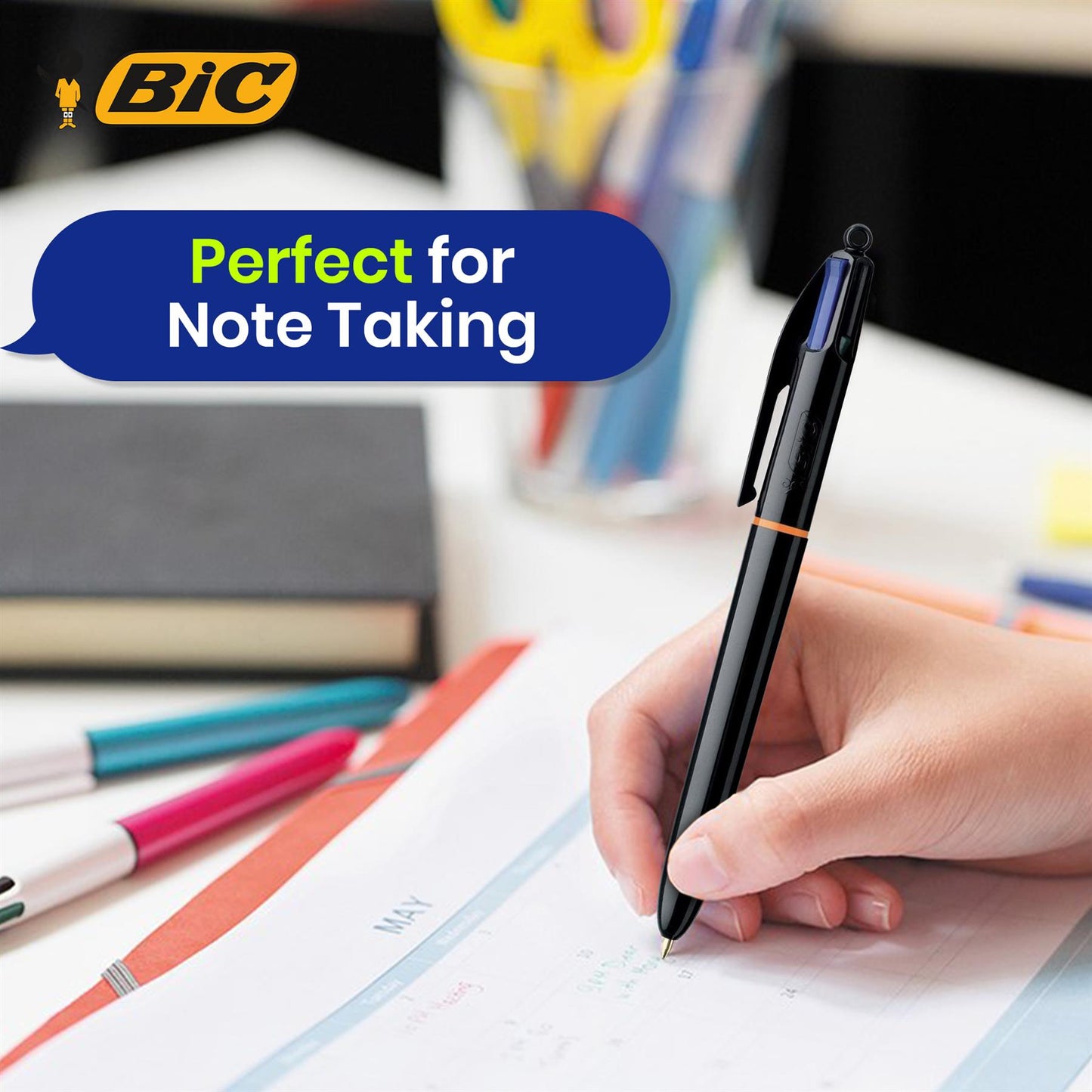 Bic 4 Colours Pro Ballpoint Pen 1.0mm - Pack of 12