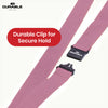 Durable Pink Textile Lanyard - 20mm Wrist Strap for Keys & ID, 88cm