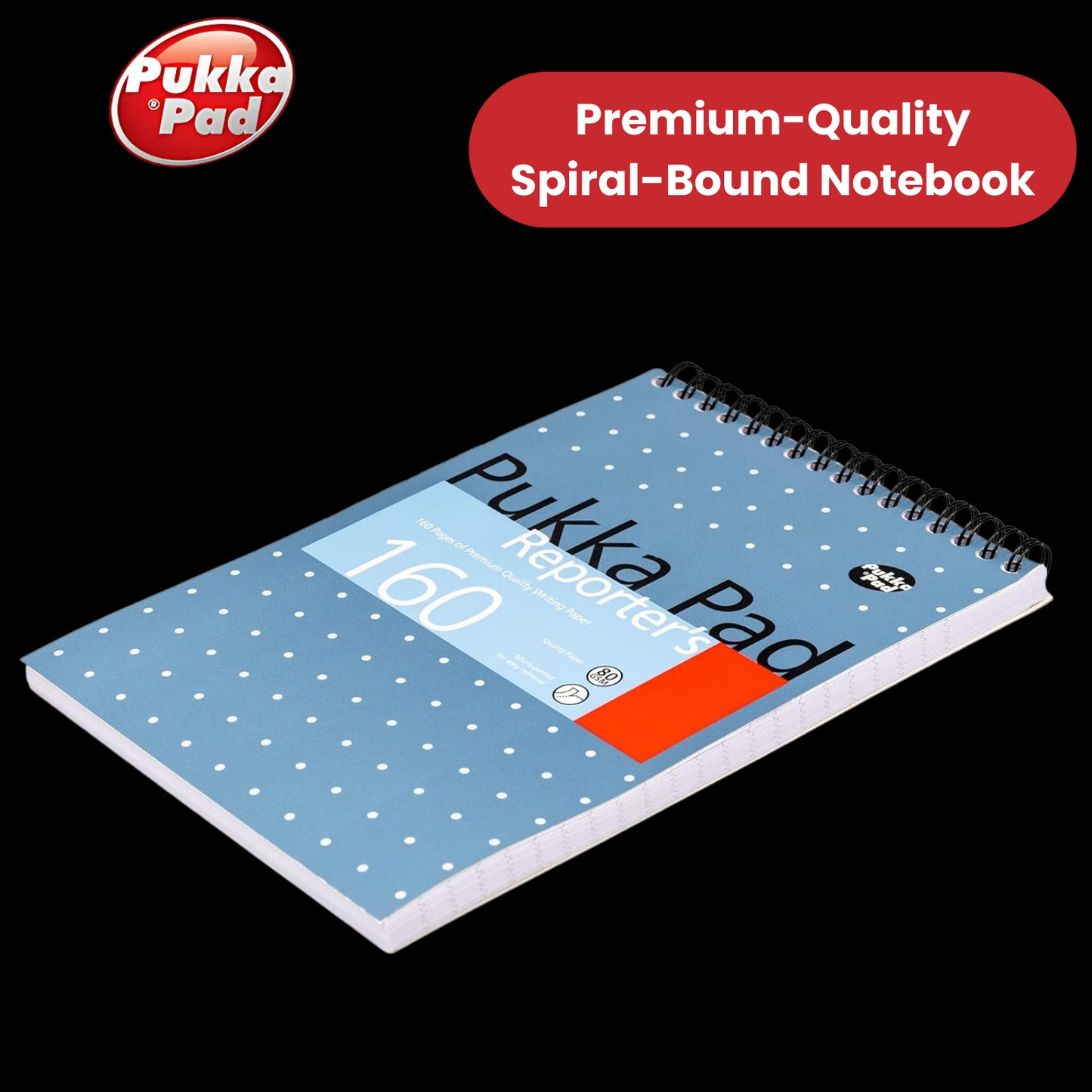 Pukka Reporter's Pad 160 pages - Lined - Pack of 6