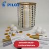 Pilot Pintor Extra Fine Paint Markers - White, Gold and Silver - Wallet of 3