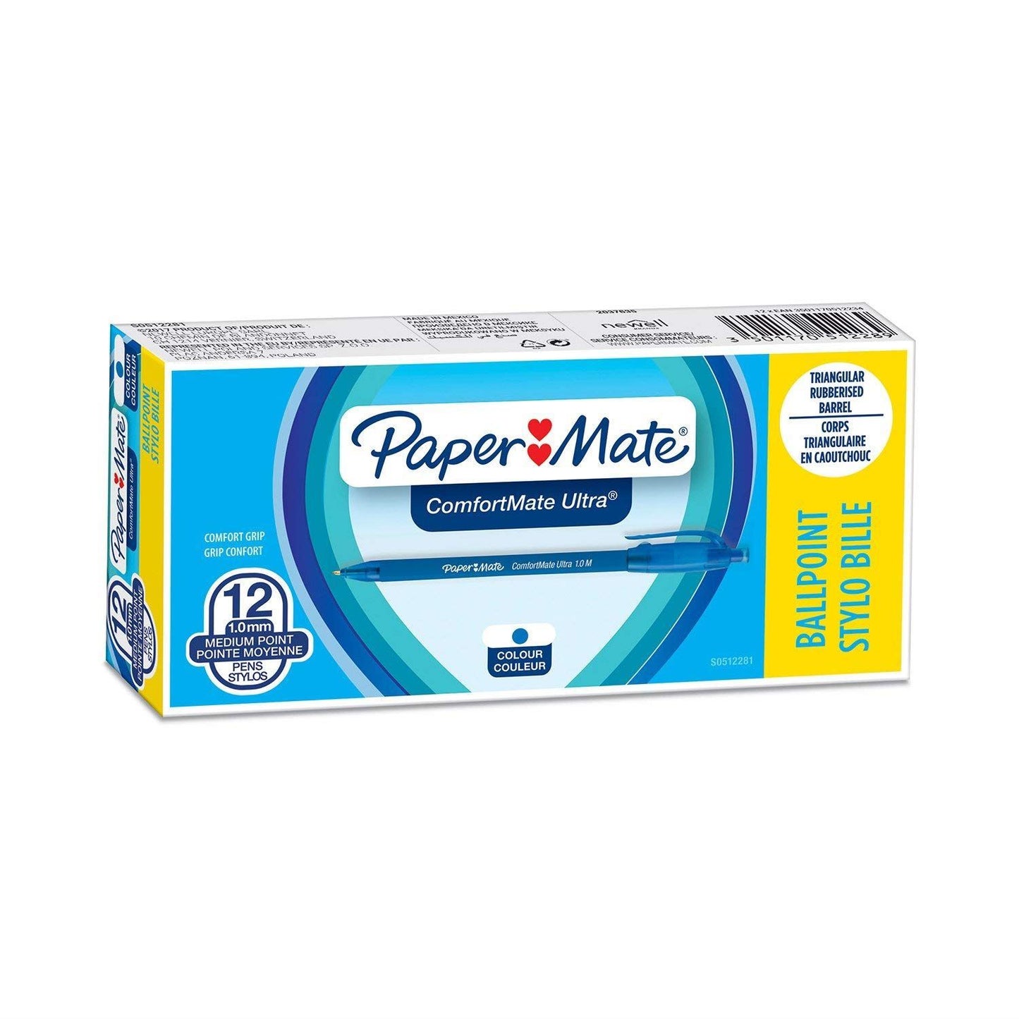 PAPER MATE COMFORTMATE FRESH RT BLUE - 1 to 5 Packs