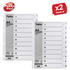 Pukka White Index Divider 1-10 (Box 10)