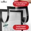 Durable DURAFRAME Magnetic Frame, Black A5 Wall Mount Magnetic Display with Pen Holder for Work