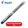 Pilot V5 Rollerball Pen Rubber Grip Needle Point 0.5mm Blue- Pack of 1