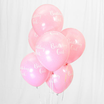 OTW007 Latex Balloon - Birthday Girl - Printed - 12 inch