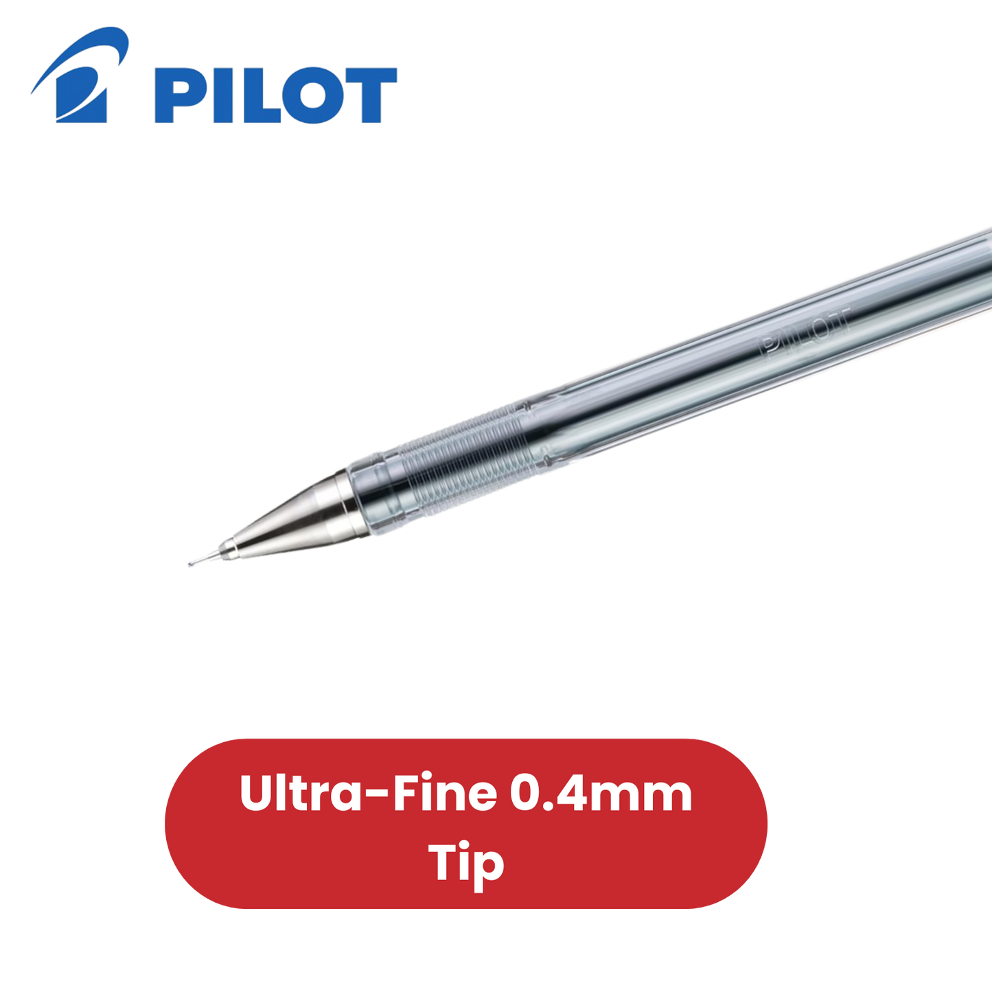 Pilot G - Tec C4 Gel Microtip Rollerball Pens 0.4 mm Tip (Pack of 3) - Blue