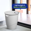 Durable Small Waste Paper Bin 16L Plastic Bin for Office Bedroom & Bathroom