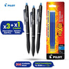 Pilot Frixion Ball Plus Blue Erasable Pens 0.7mm Pack of 3 Pens & 3 Ink Refills